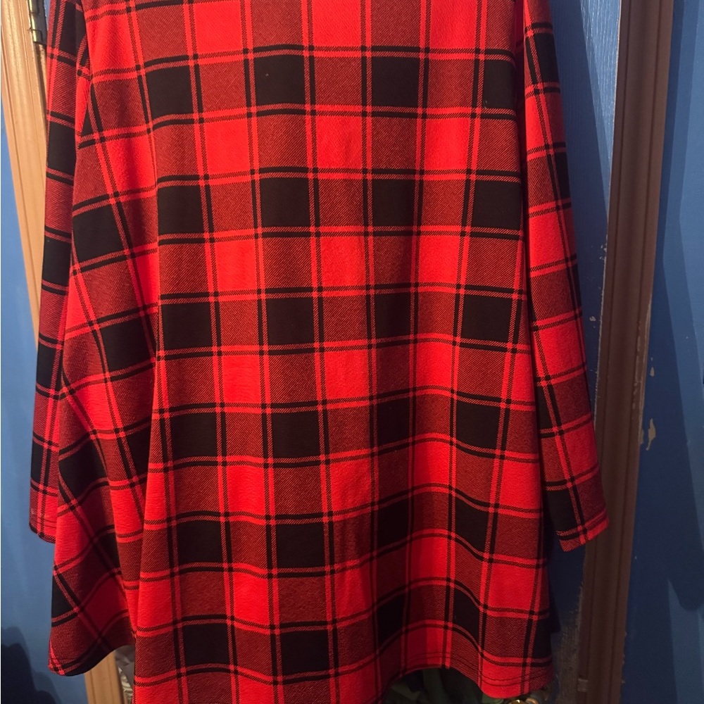 Red and Black Plaid Tunic Emory Rose